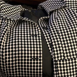 Scott Taylor Black and White Polka Dot Coat